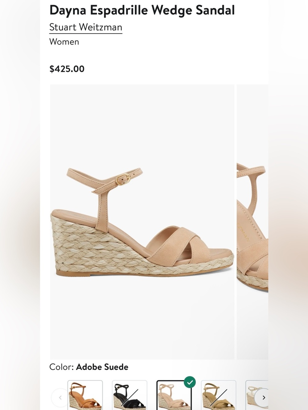 Stuart Weitzman Dayna Soft Suede Espadrille
Sandals - Picture 12 of 12